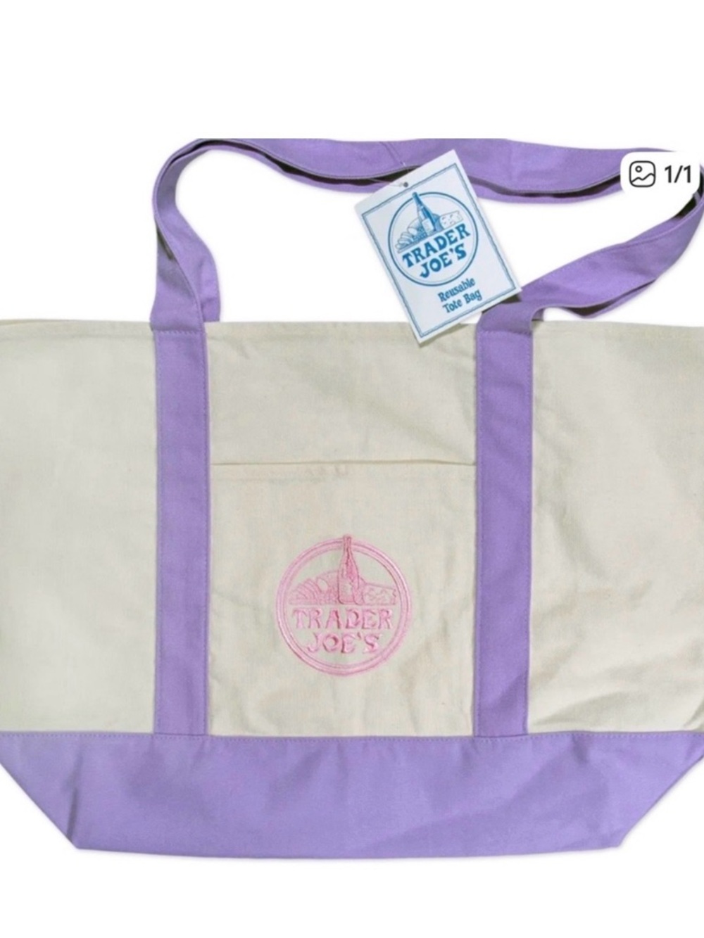 Trader Joe’s Lavender Large Tote